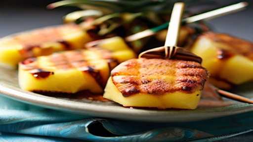 Cinnamon Sugar Pineapple Skewers