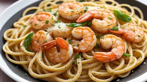 garlic parmesan shrimp pasta