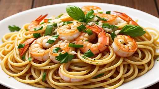 Garlic Butter Shrimp Linguine