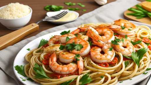 Garlic Butter Shrimp Linguine