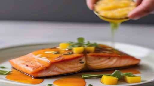 Delicious Spicy Habanero Mango Glazed Salmon Recipe