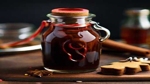 Homemade delicious Gingerbread Spice Syrup