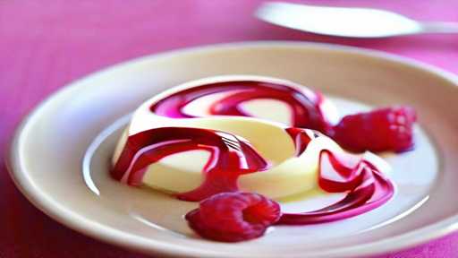 Raspberry Swirl Panna Cotta