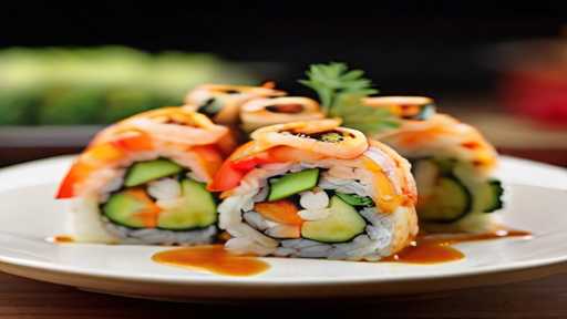 Shrimp and Vegetable Delight Roll 