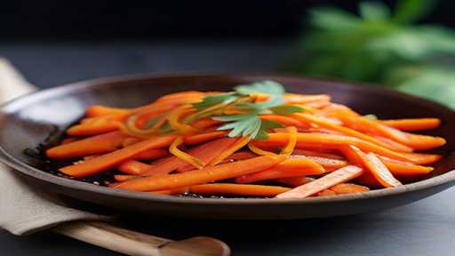 Stir-fried carrot with ginger