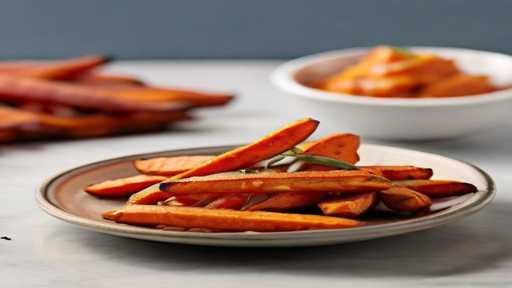 Easy Homemade Baked spicy sweet potato fries recipe with cinnamon