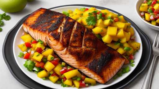 How to Cook Cajun Blackened Salmon with Mango Salsa