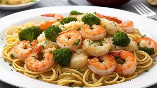 garlic parmesan shrimp pasta