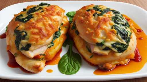 How to Cook Smooth Parmesan Cheese and Spinach Stuffed Chicken Breast