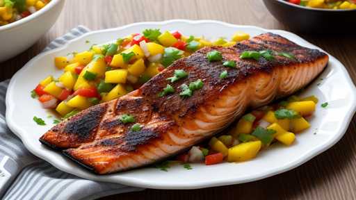 Cajun Blackened Salmon with Mango Salsa