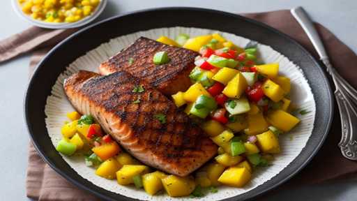 Cajun Blackened Salmon with Mango Salsa