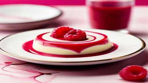 Raspberry Swirl Panna Cotta