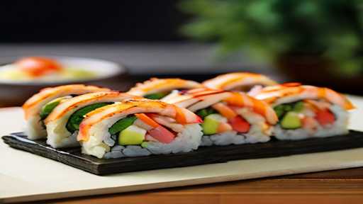 Shrimp and Vegetable Delight Roll 