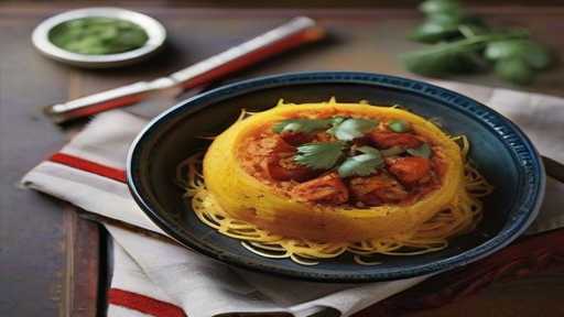 Healthy tandoori spaghetti squash recipe