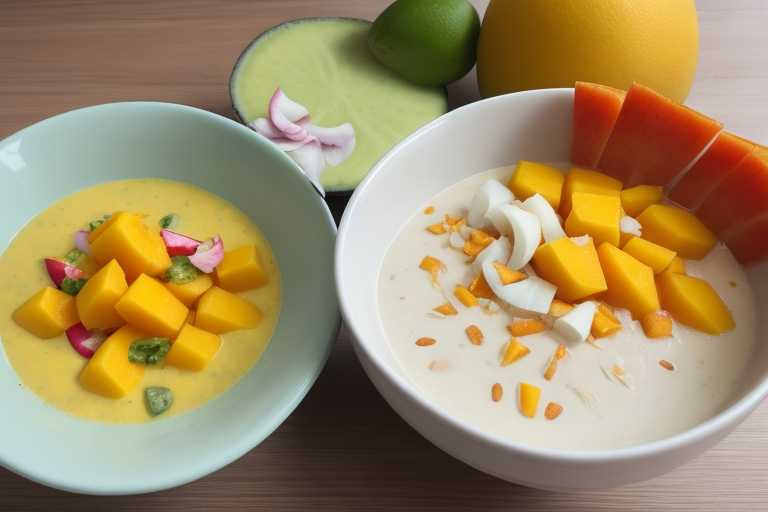 Tropical Mango Coconut Smoothie Bowl