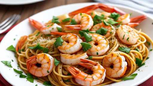 garlic parmesan shrimp pasta