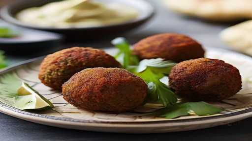 Vegetarian homemade falafel Recipe with tahini sauce