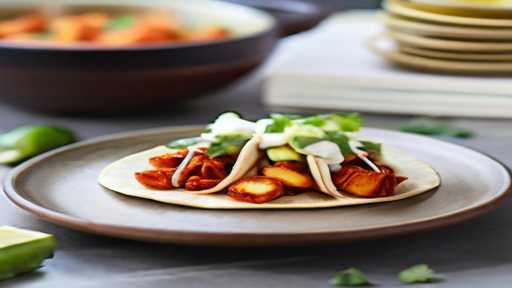 Homemade Healthy Quick and Easy Kimchi Tofu Tacos Recipe