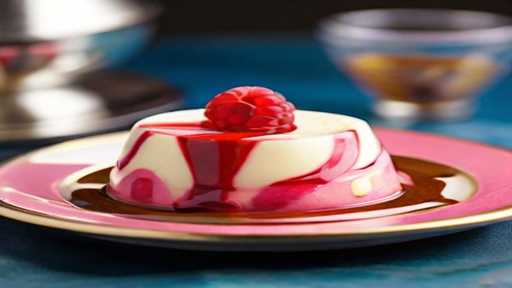 Raspberry Swirl Panna Cotta