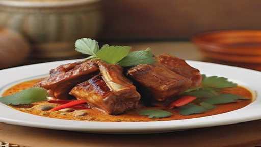 Red Curry Coconut Pork Ribs