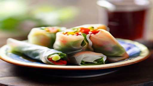 Crispy Homemade Spring Rolls with Dipping Sauce