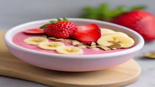 Strawberry Banana Smoothie Bowl