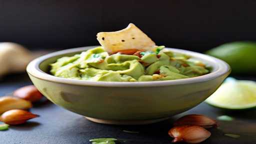 Easy Homemade guacamole with roasted garlic recipe