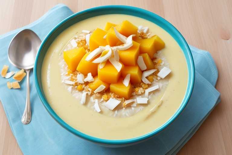 How to Make Tropical Mango Coconut Smoothie Bowl