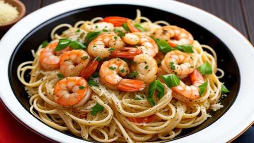 garlic parmesan shrimp pasta