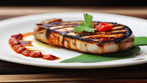 Sambal Grilled Swordfish Steak