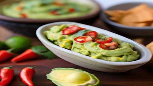 Spicy Guacamole with Fresh Avocado