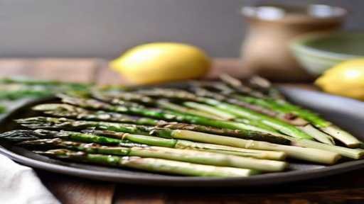 Vegan Lemon Garlic Roasted Asparagus