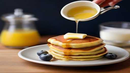 Fluffy homemade classic buttermilk pancakes recipe