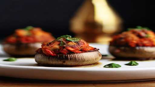 stuffed mushrooms with chorizo ​​and smoked paprika