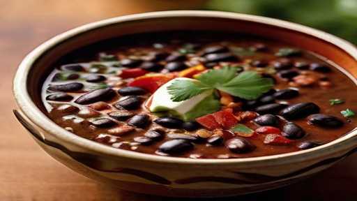 Spanish Black Bean Soup with Smoked Paprika