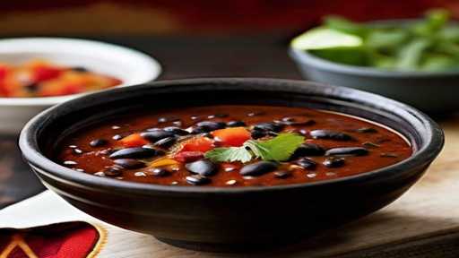 Spanish Black Bean Soup with Smoked Paprika