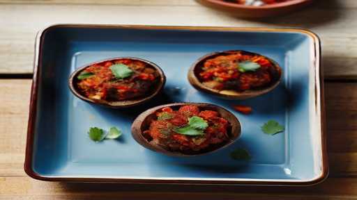 stuffed mushrooms with chorizo ​​and smoked paprika