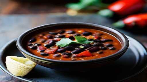 Spanish Black Bean Soup with Smoked Paprika