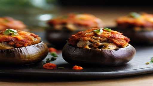 Stuffed mushrooms with chorizo ​​and smoked paprika