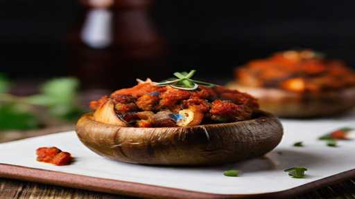 stuffed mushrooms with chorizo ​​and smoked paprika